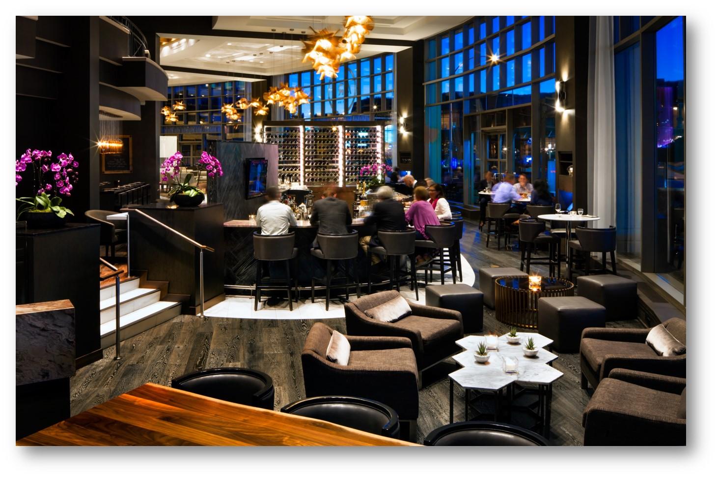 Fairmont Waterfront Otel Vancouver Dış mekan fotoğraf The interior of the restaurant